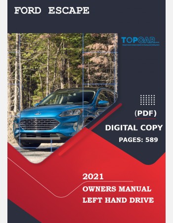 ford escape 2021 owners manual
